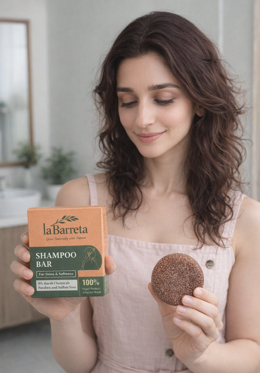 Ghar shop - 100% Pure Organic Amla Shikakai Shampoo Bar 100g | 0% Harsh Chemicals | Reduces Hair Fall & Deep Cleanses Scalp | Methi & Ginger | Sulphate & Paraben Free