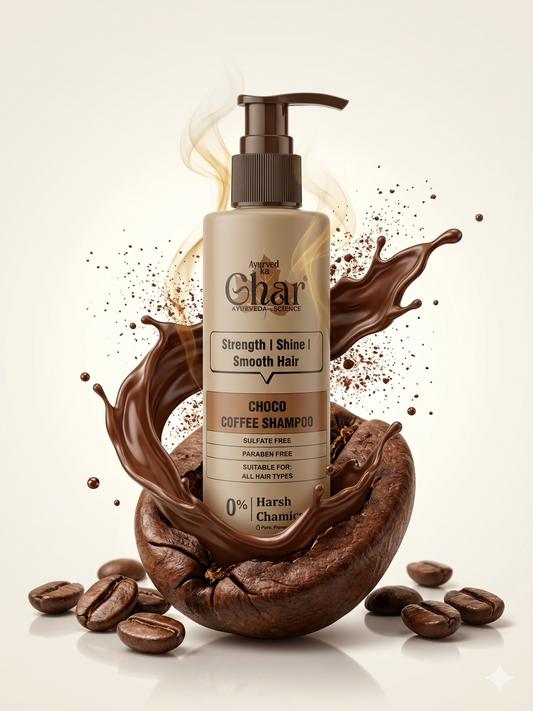 Ghar Coffee Shampoo | Anti Dandruff Shampoo | 0% Harsh Chemicals | Deep Scalp Cleansing & Frizz Control | Nourishing Hair Care for Men & Women