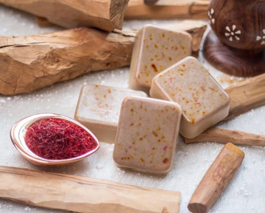 Ghar Detan Magic Soap – Sandalwood & Saffron Skin Brightening Bar (Pack of 2)