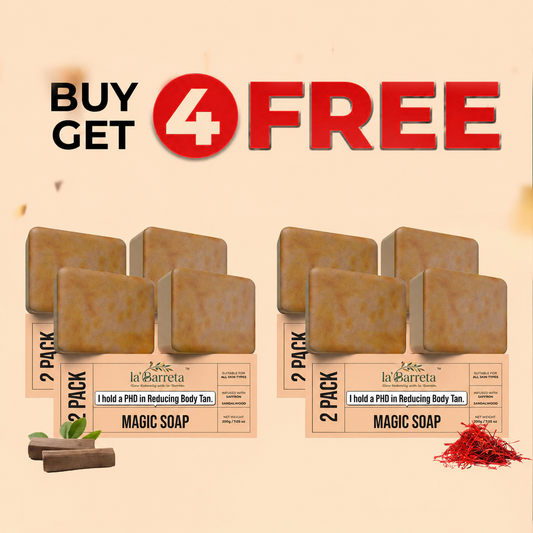 Buy 4 Get 4 Magic Soap – Sandalwood & Saffron Skin Brightening Bar